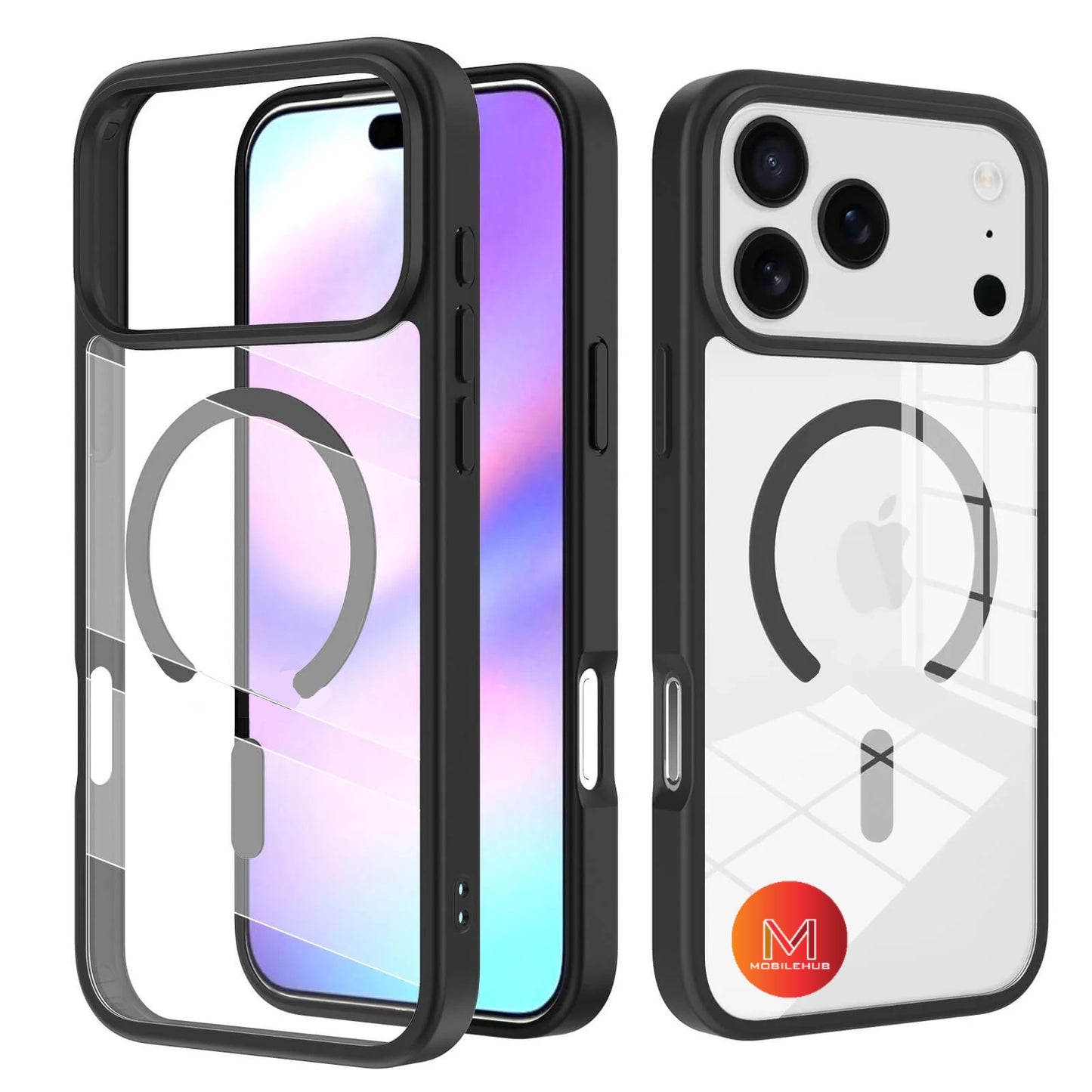 iPhone 17 / 17 Air / 17 Pro / 17 Pro Max Clear Magnetic Shockproof Case