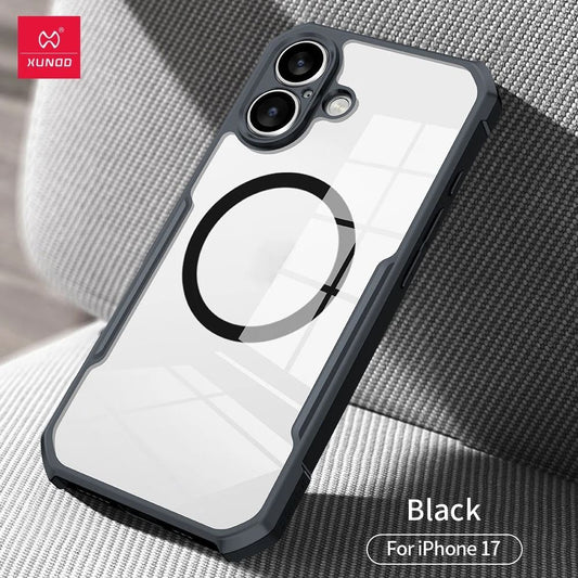 iPhone 17 / 17 Air / 17 Pro / 17 Pro Max XUNDD Beetle Magnetic Shockproof Case (Black)