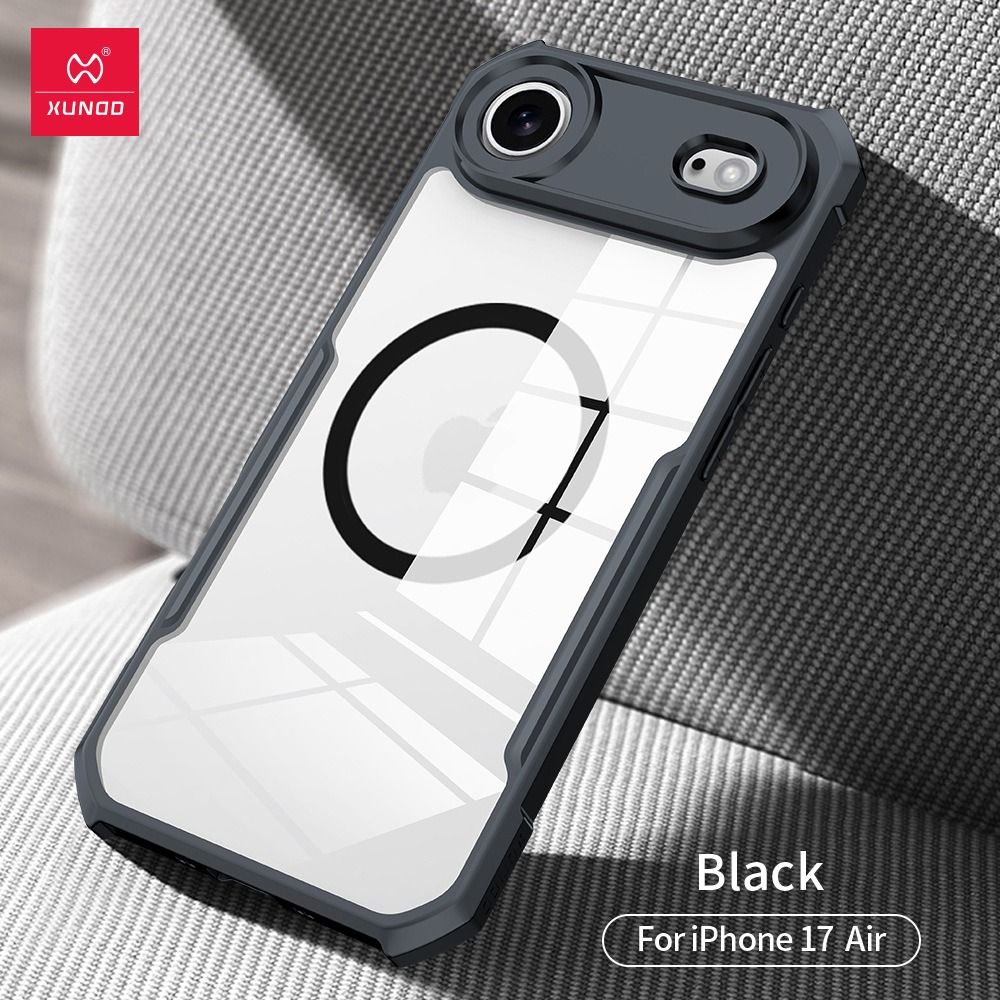 iPhone 17 / 17 Air / 17 Pro / 17 Pro Max XUNDD Beetle Magnetic Shockproof Case (Black)
