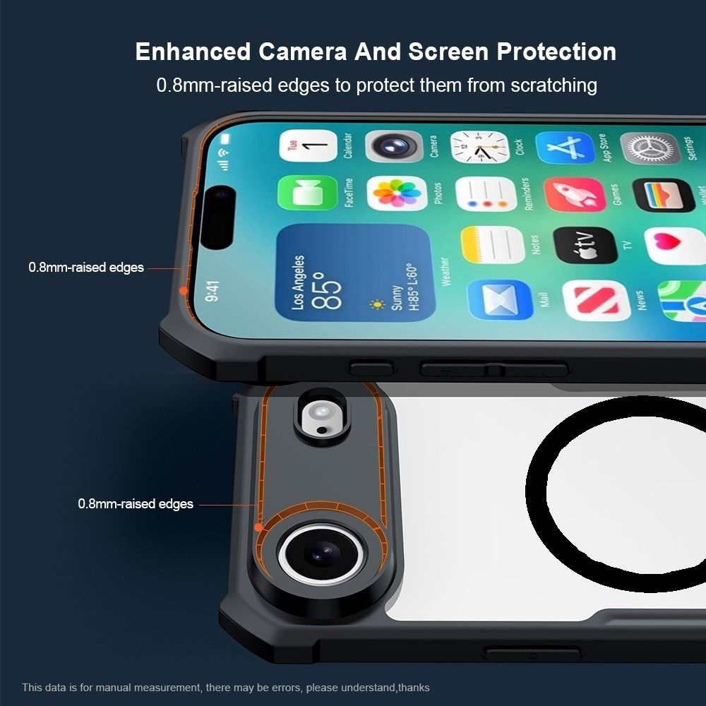 iPhone 17 / 17 Air / 17 Pro / 17 Pro Max XUNDD Beetle Magnetic Shockproof Case (Black)