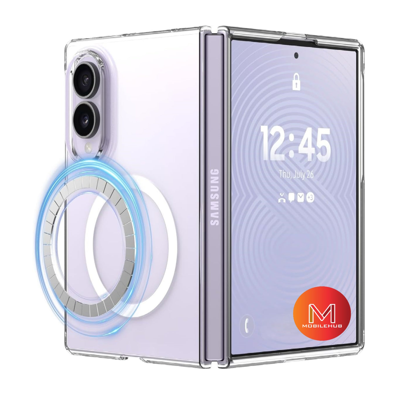 Samsung Z Fold 8 / Z Fold 8 Ultra Silicone Magnetic Shockproof Case (Clear) Z Fold8 / Z Fold8 Ultra
