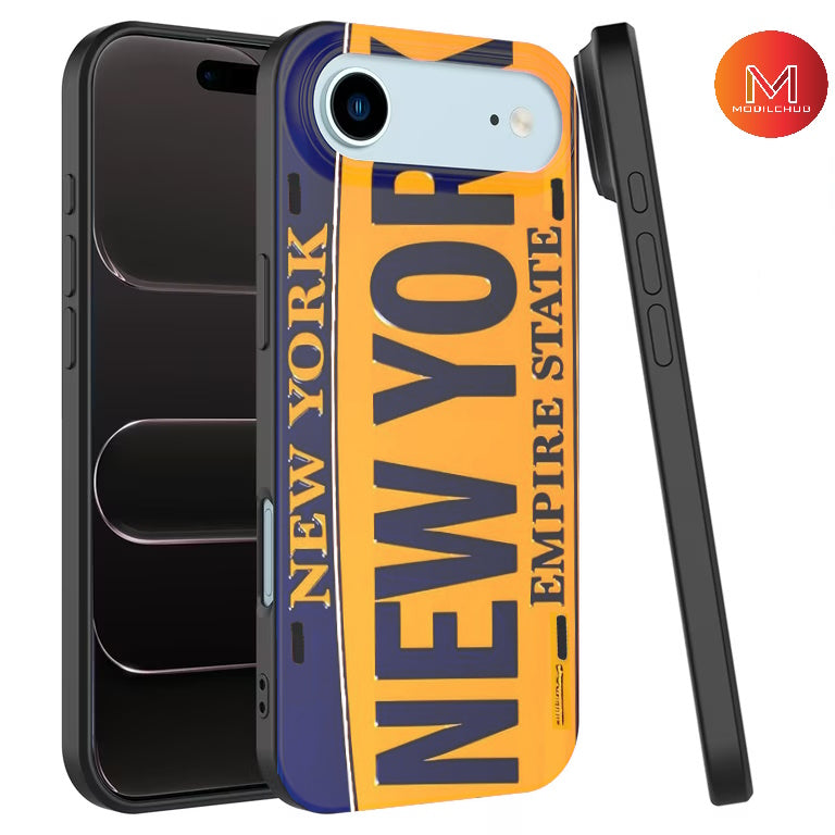 iPhone 17 / 17 Air / 17 Pro / 17 Pro Max Trendy New York License Plate Design Phone Case