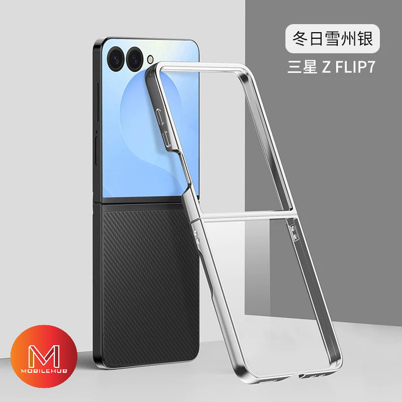 Samsung ZFlip 7 Ultra Thin & Light TPU Bumper Case with clear back Protector Z Flip 7