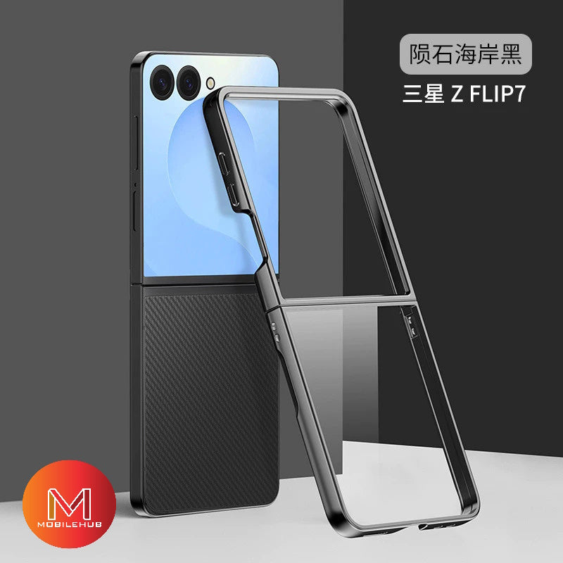 Samsung ZFlip 7 Ultra Thin & Light TPU Bumper Case with clear back Protector Z Flip 7