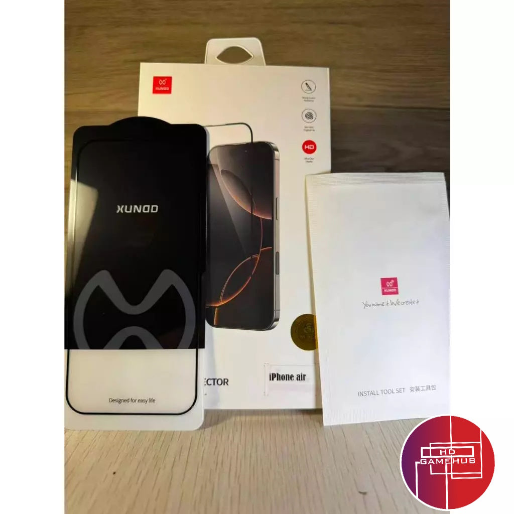 iPhone 17 / 17 Air / 17 Pro / 17 Pro Max XUNDD Axe HD Screen Protector Full Screen Tempered Glass