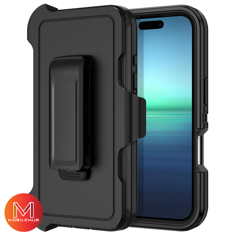 iPhone 16 / 16 Pro / 16 Pro Max /16 Plus Otterbox Defender Magsafe Shockproof Case with Belt Clip & Holsder