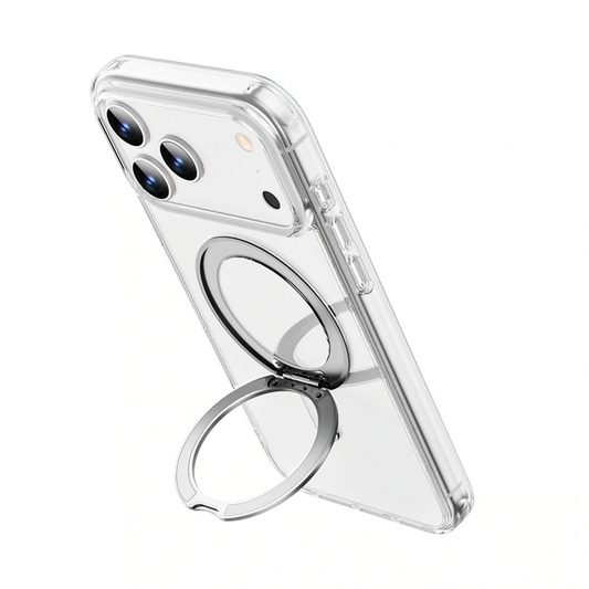 iPhone 17 / 17 Air / 17 Pro / 17 Pro Max Wiwu iShield Ultra Clear Magsafe Case with Stand