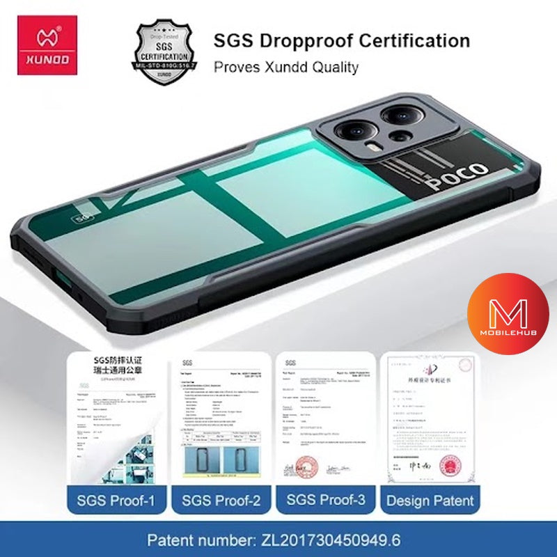 Xiaomi Poco X5 Pro XUNDD Beetle Armor Shockproof Case (Black)