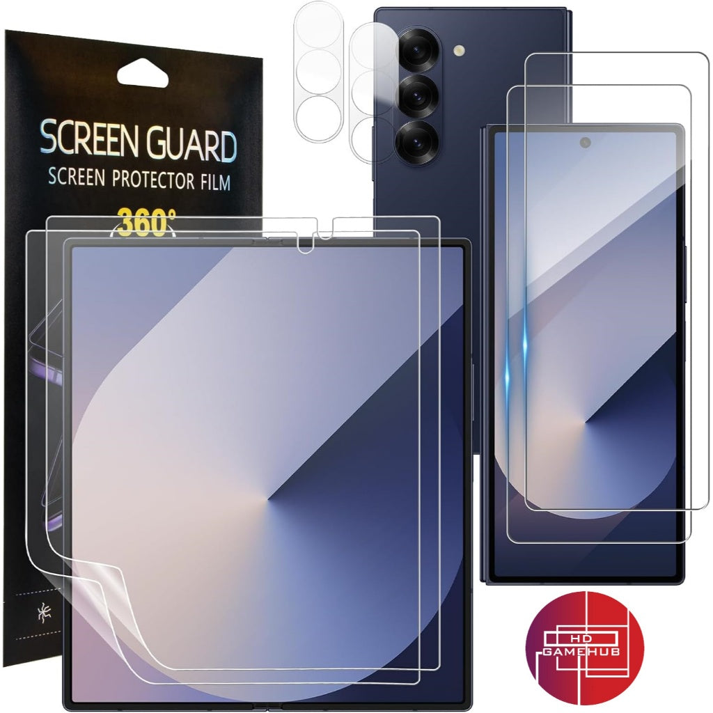 Samsung ZFold 6 360 Premium Screen Protector with Hinge and Camera Lens Protectors Z Fold 6 ZFOLD6