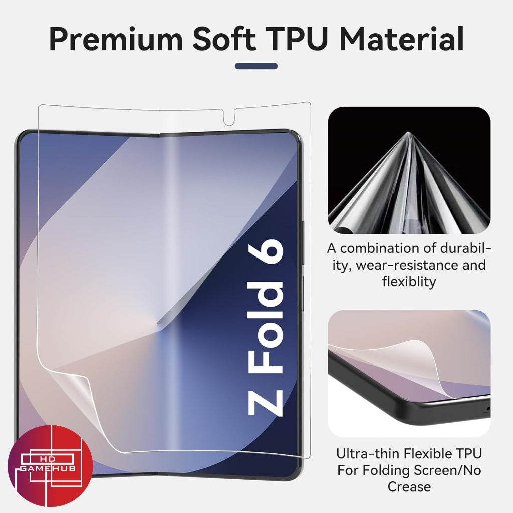 Samsung ZFold 6 360 Premium Screen Protector with Hinge and Camera Lens Protectors Z Fold 6 ZFOLD6