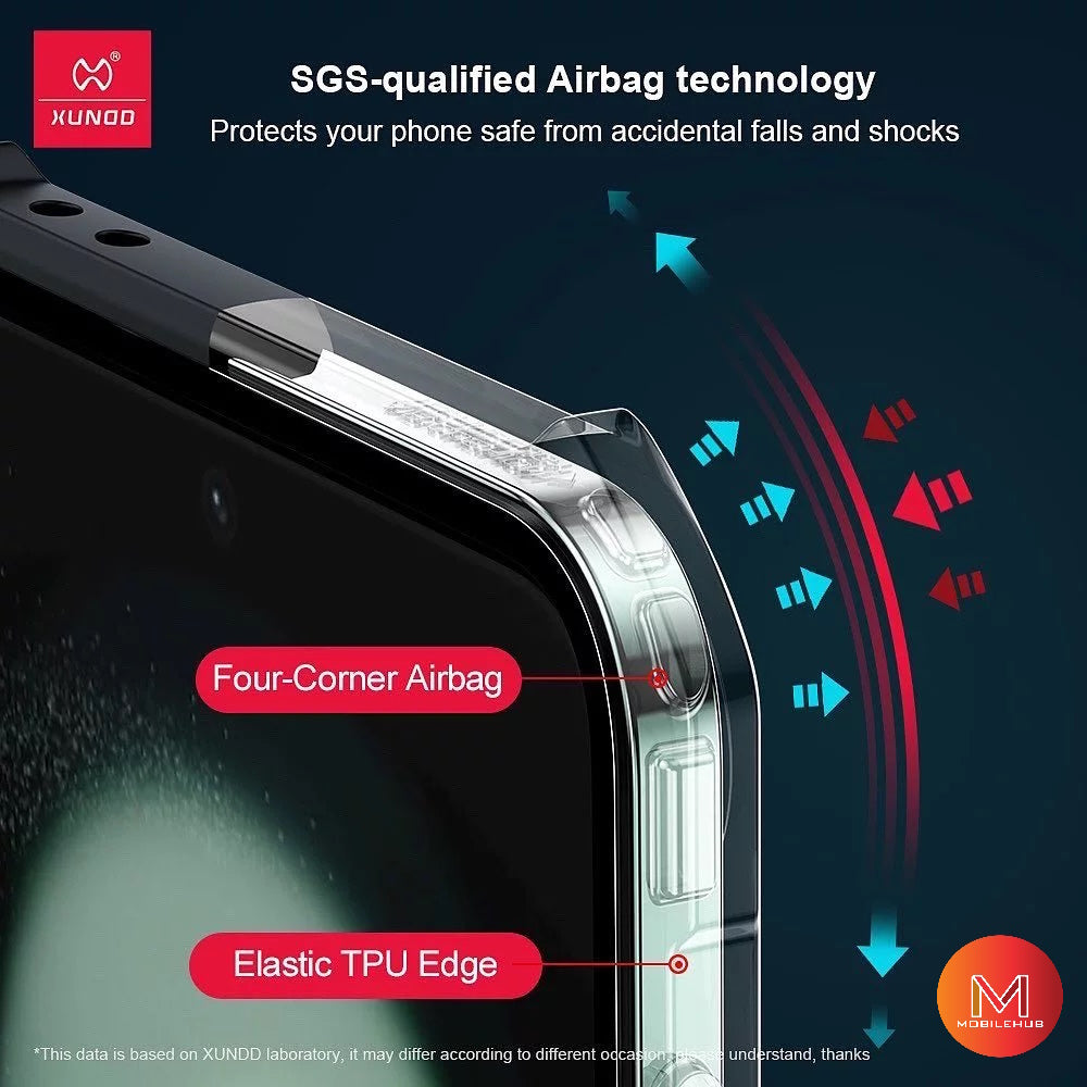 Samsung Z Flip 7 XUNDD Beetle Armor Shockproof Magnetic Case (Black)