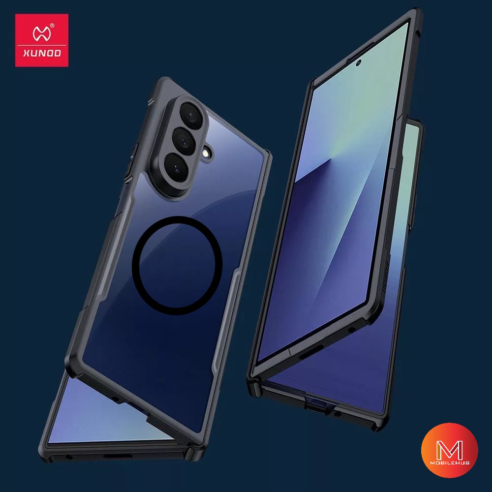 Samsung Z Fold 7 XUNDD Beetle Armor Shockproof Magnetic Case (Black)