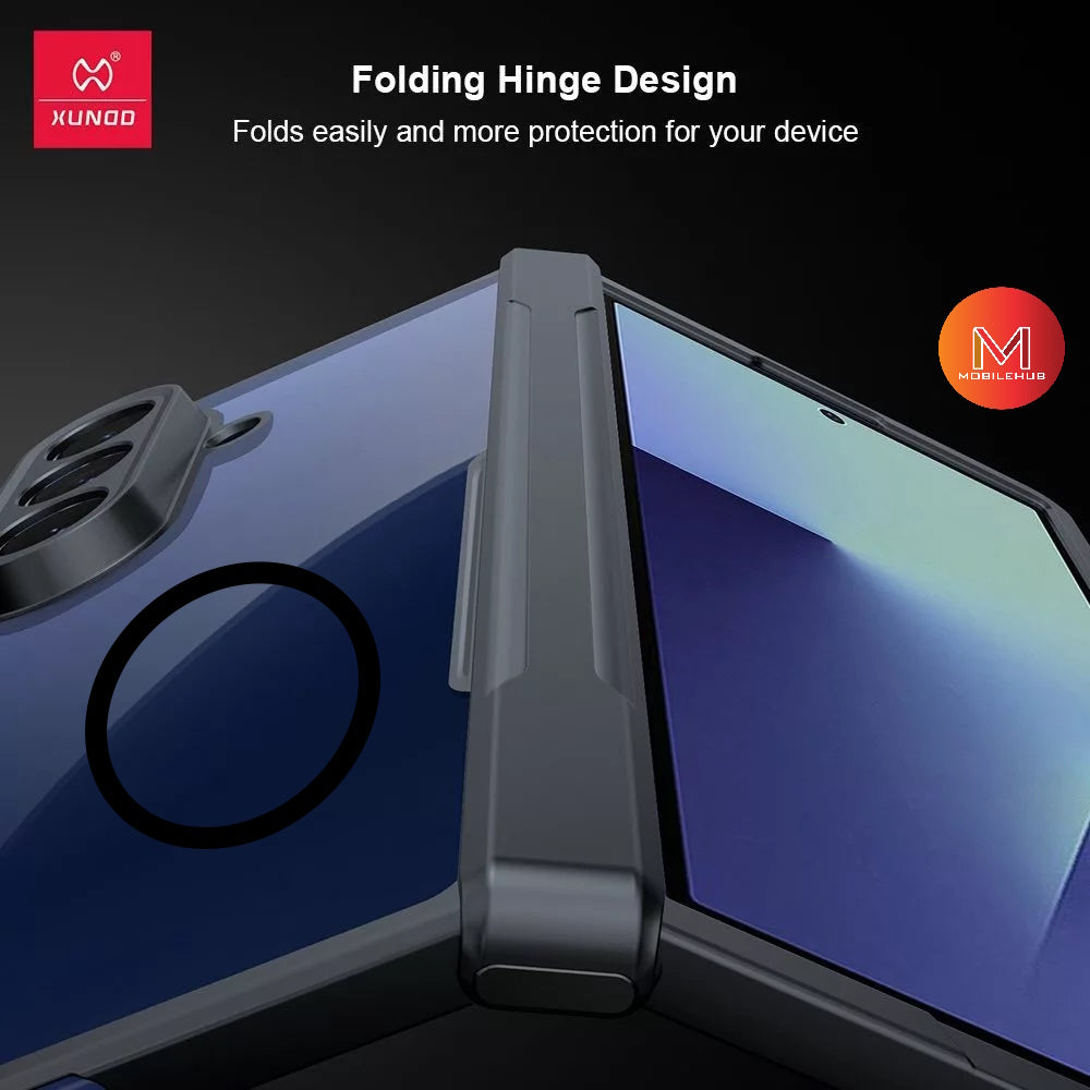 Samsung Z Fold 7 XUNDD Beetle Armor Shockproof Magnetic Case (Black)