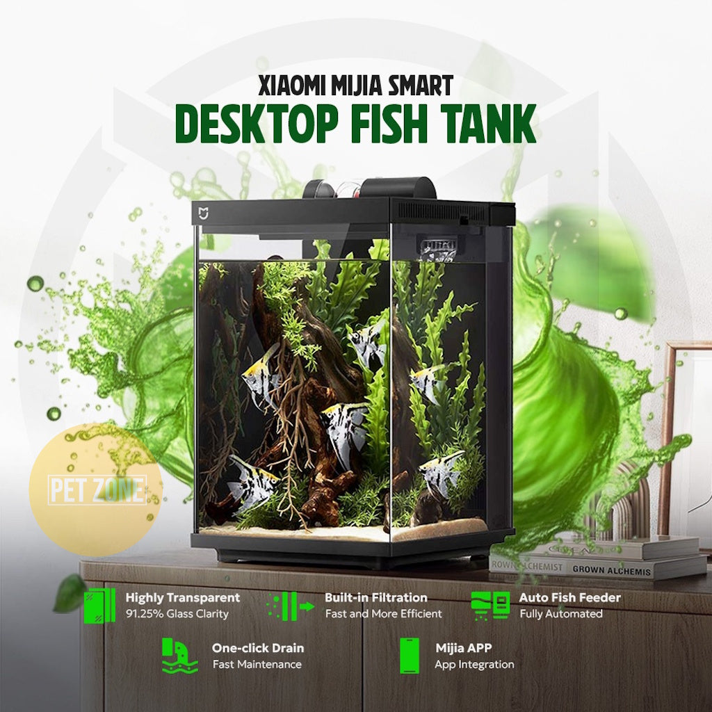 Xiaomi Smart Aquarium Fish Tank for Fish, Betta Fish, Snail, Shrimp (10 Liters/2.6 gallons) MYG200