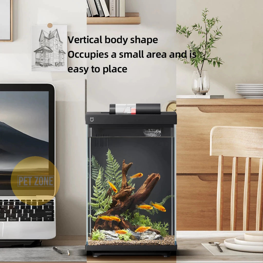 Xiaomi Smart Aquarium Fish Tank for Fish, Betta Fish, Snail, Shrimp (10 Liters/2.6 gallons) MYG200