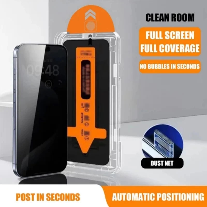 iPhone 17 / 17 Air / 17 Pro / 17 Pro Max Ultra HD Privacy Tempered Glass Screen Protector with Installation Kit