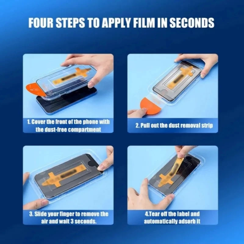 iPhone 17 / 17 Air / 17 Pro / 17 Pro Max Ultra HD Privacy Tempered Glass Screen Protector with Installation Kit