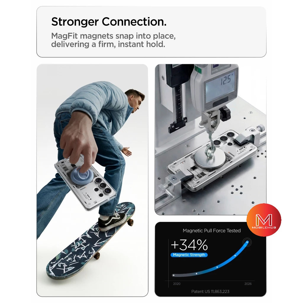 Samsung S26 Ultra Spigen Ultra Hybrid Magnetic Neo One Case (Crystal Clear)