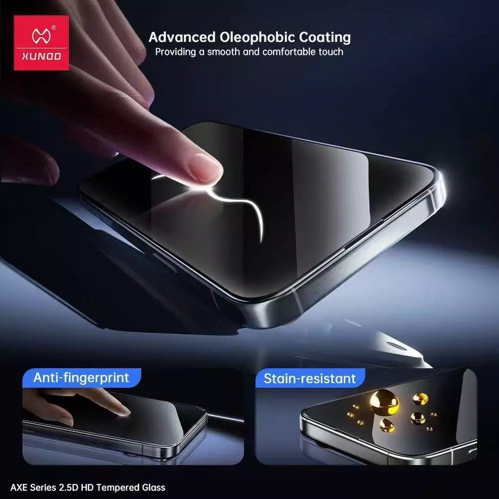 iPhone 17 / 17 Air / 17 Pro / 17 Pro Max XUNDD Axe HD Screen Protector Full Screen Tempered Glass