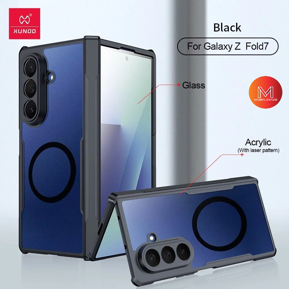 Samsung Z Fold 7 XUNDD Beetle Armor Shockproof Magnetic Case (Black)