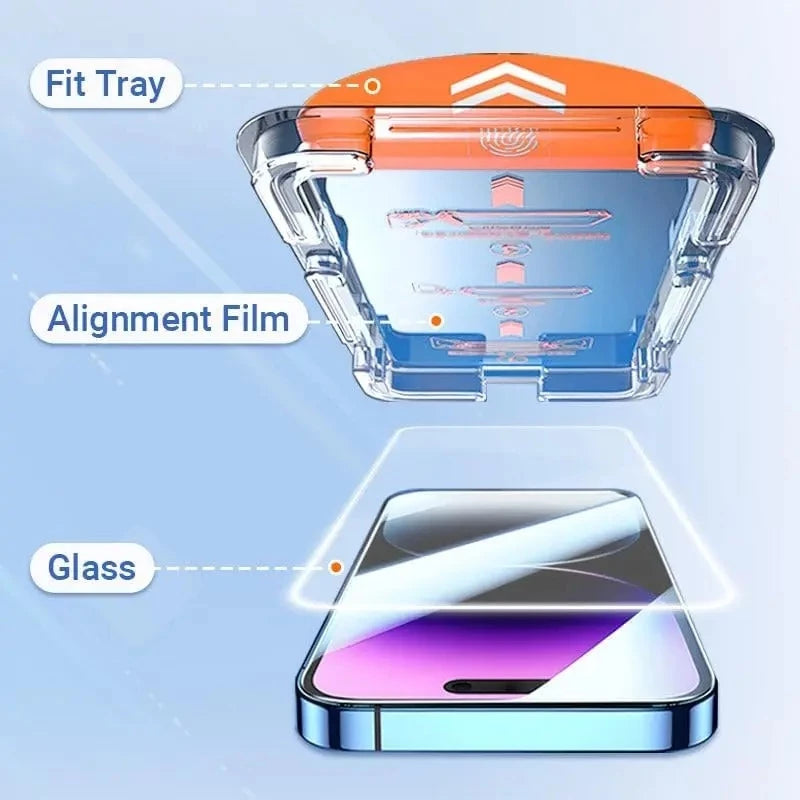 iPhone 17 / 17 Air / 17 Pro / 17 Pro Max Ultra HD Tempered Glass Screen Protector with Installation Kit