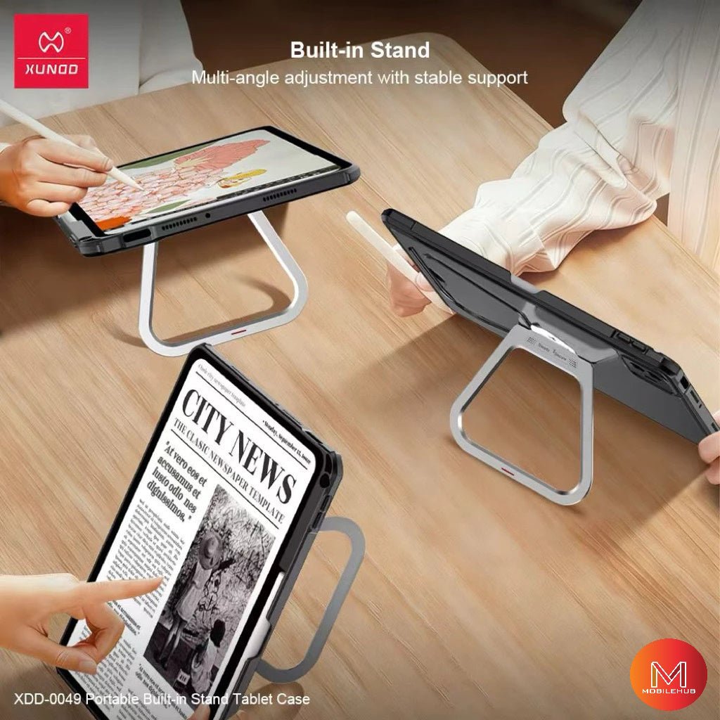 Xiaomi Mipad 8 / Pad 8 Pro XUNDD Beetle 360 Rotating Stand Shockproof Case (Black)