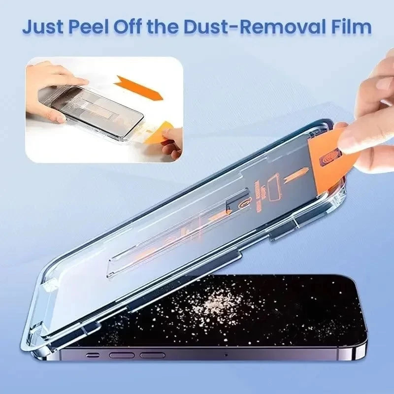 iPhone 17 / 17 Air / 17 Pro / 17 Pro Max Ultra HD Tempered Glass Screen Protector with Installation Kit