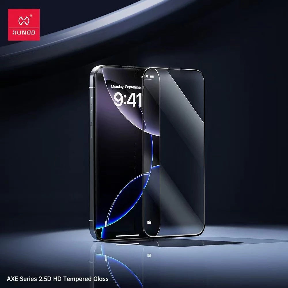 iPhone 17 / 17 Air / 17 Pro / 17 Pro Max XUNDD Axe HD Screen Protector Full Screen Tempered Glass