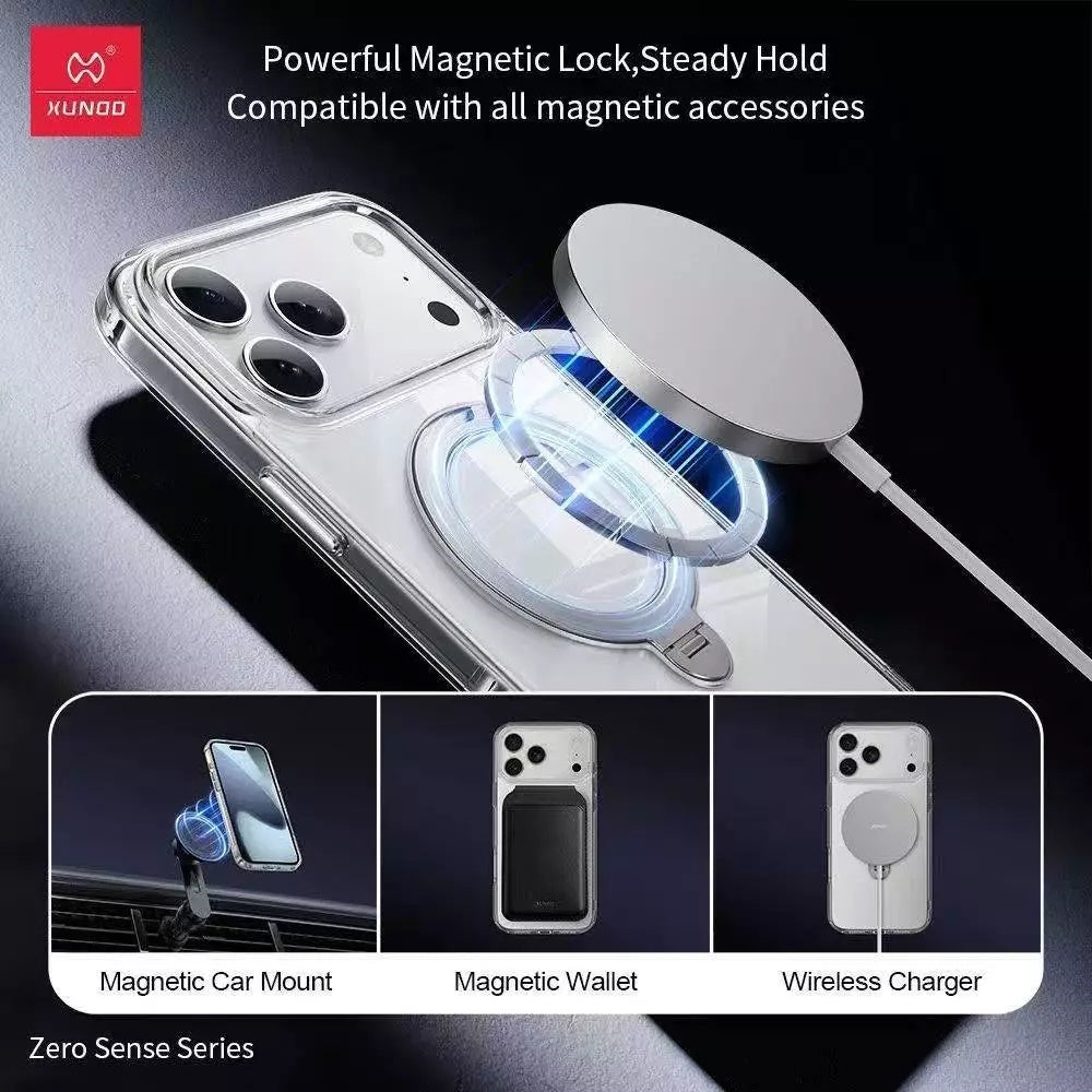 iPhone 17 / 17 Air / 17 Pro / 17 Pro Max Original Xundd Zero Series Magsafe Case with Rotatable Holder