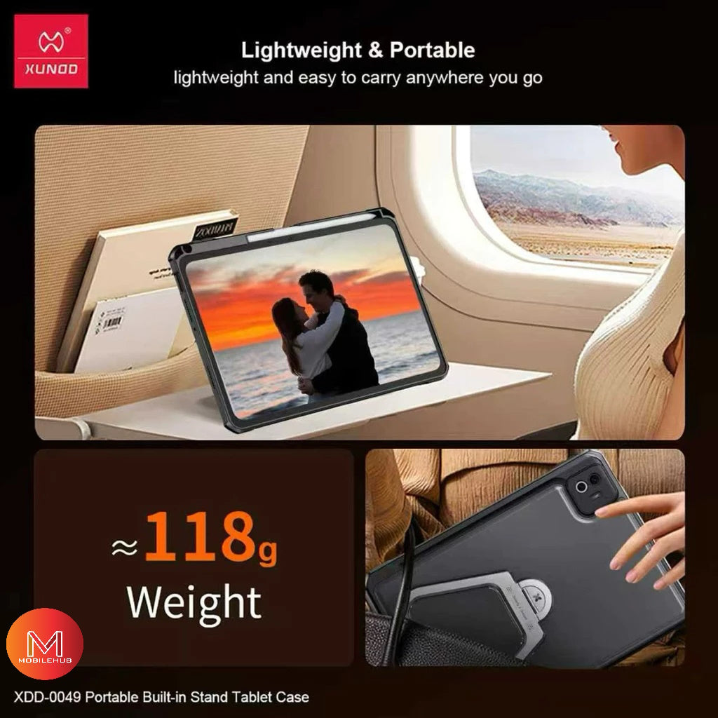 Xiaomi Mipad 8 / Pad 8 Pro XUNDD Beetle 360 Rotating Stand Shockproof Case (Black)
