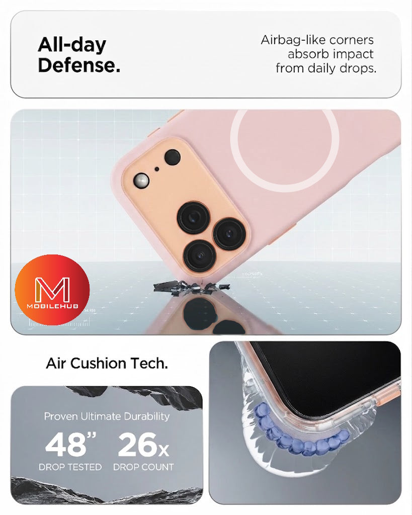 iPhone 17 / 17 Air / 17 Pro / 17 Pro Max Spigen Nano Pop  Magnetic Shockproof case (Pink)