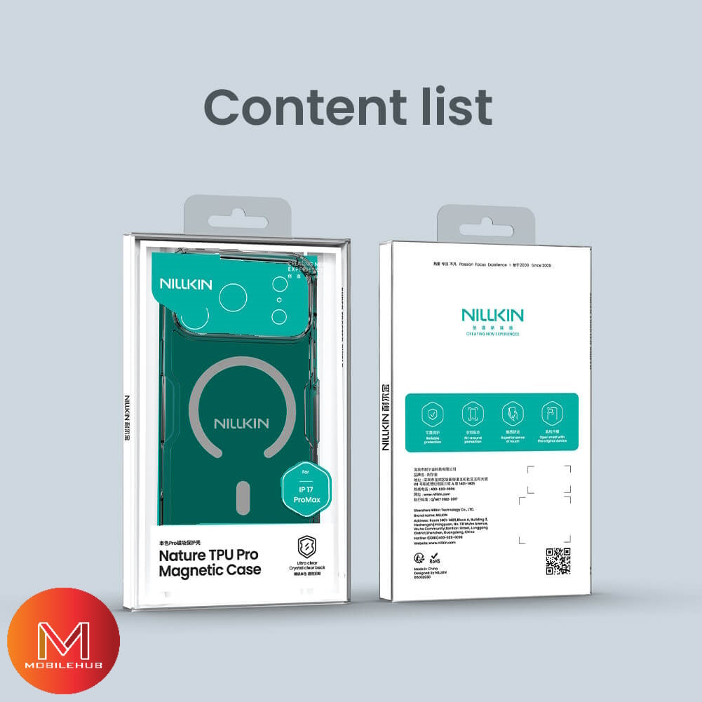 iPhone 17 / 17 Pro / 17 Pro Max / 17 Air Nillkin Nature TPU Pro Magnetic Case (Smoke Grey & Clear)