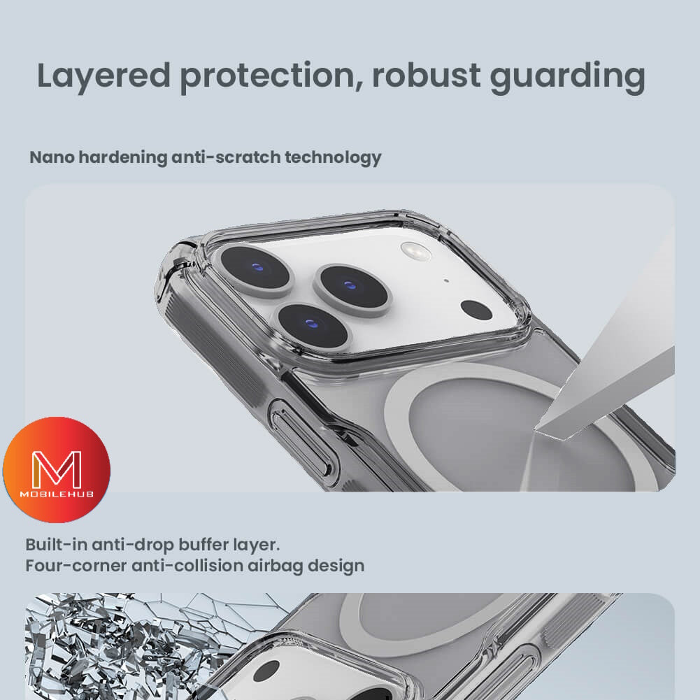 iPhone 17 / 17 Pro / 17 Pro Max / 17 Air Nillkin Nature TPU Pro Magnetic Case (Smoke Grey & Clear)