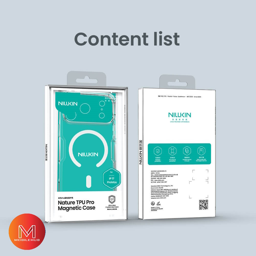 iPhone 17 / 17 Pro / 17 Pro Max / 17 Air Nillkin Nature TPU Pro Magnetic Case (Smoke Grey & Clear)