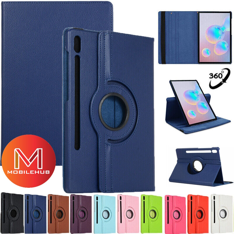 Samsung Tab S9 / Tab S9 Plus Leather Cover Case 360 Rotate