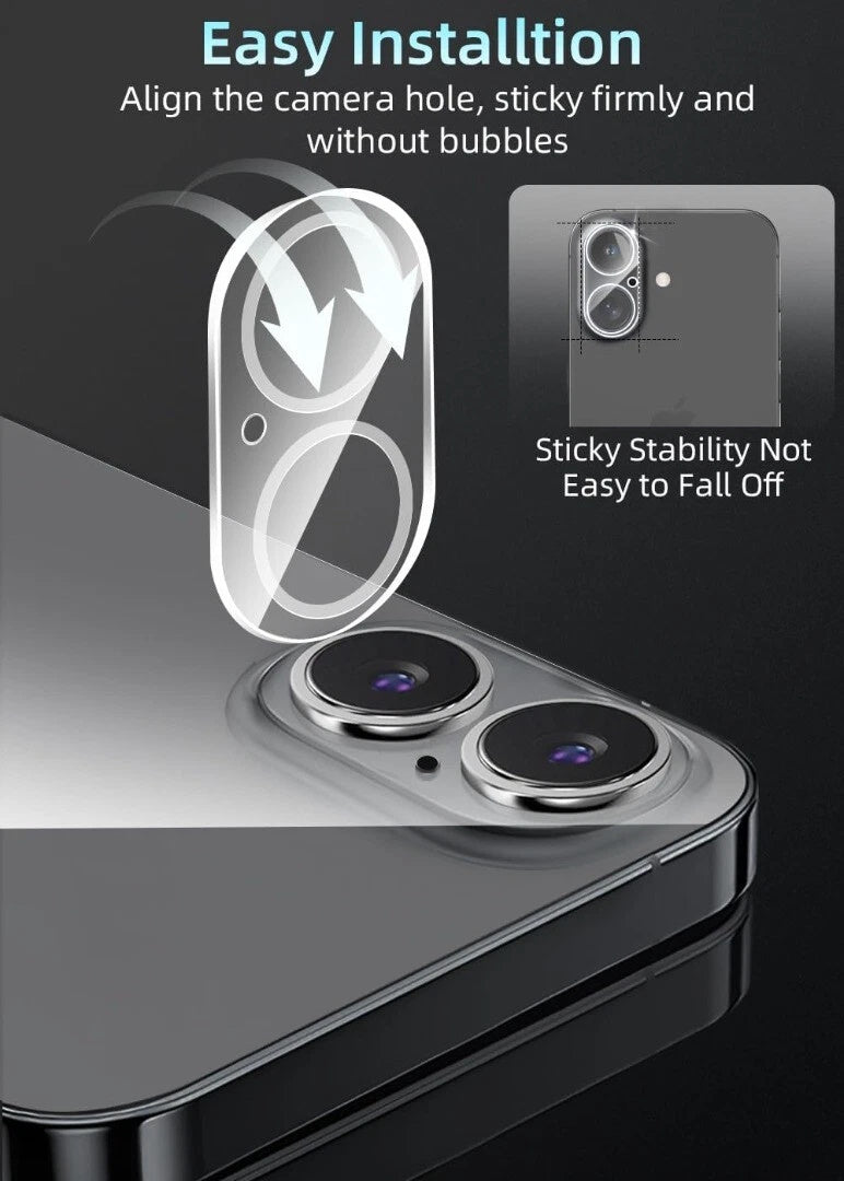 iPhone 17/  17 Pro  / 17 Pro Max / 17 Air Clear Camera Lens Screen Protector (Clear)