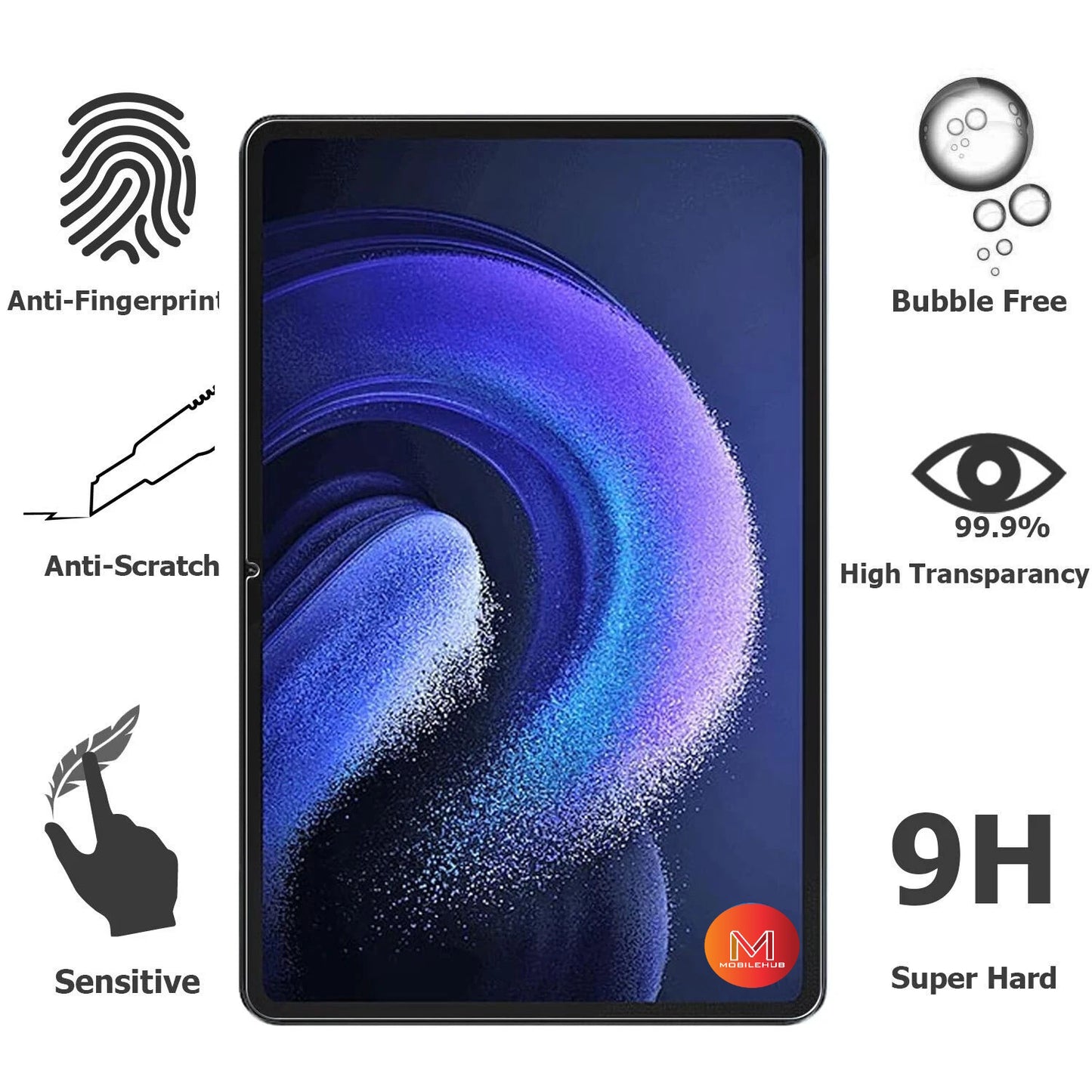 Xiaomi Redmi Pad 2 "11" Premium Tempered Glass Screen Protector (Clear)