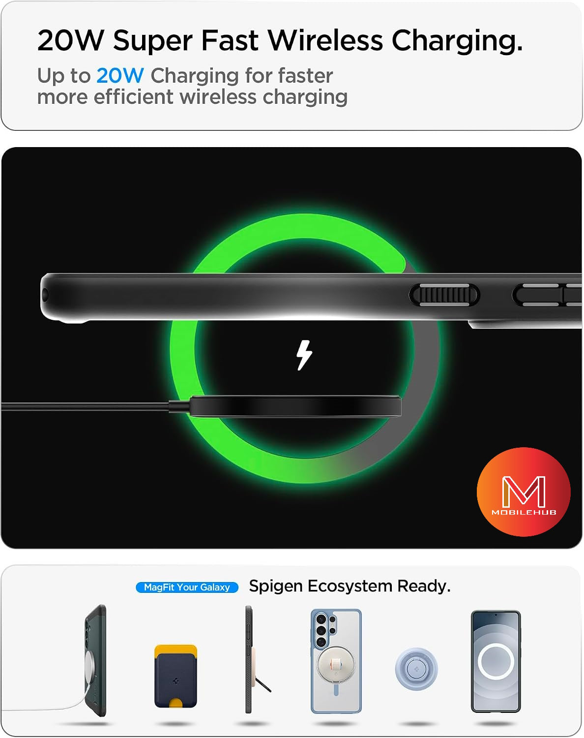 Samsung S26 / S26 Plus Spigen Rugged Armor Magnetic Shockproof Case (Black)