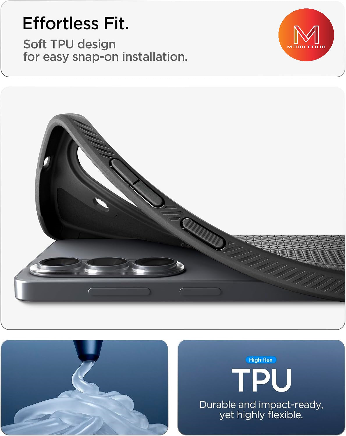 Samsung S26 / S26 Plus Spigen Rugged Armor Magnetic Shockproof Case (Black)