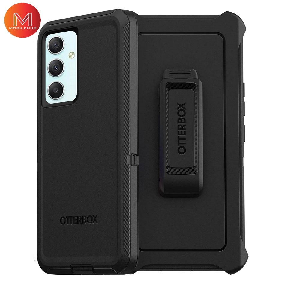Samsung A56 / A36 OtterBox Defender Rugged Case FREE Belt Clip Holster (Black)