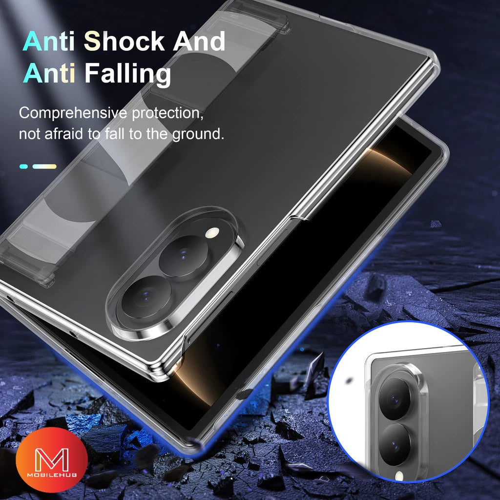 Samsung Z Fold 8 Ultra Premium Wrist Strap Grip Shockproof Case (Black)