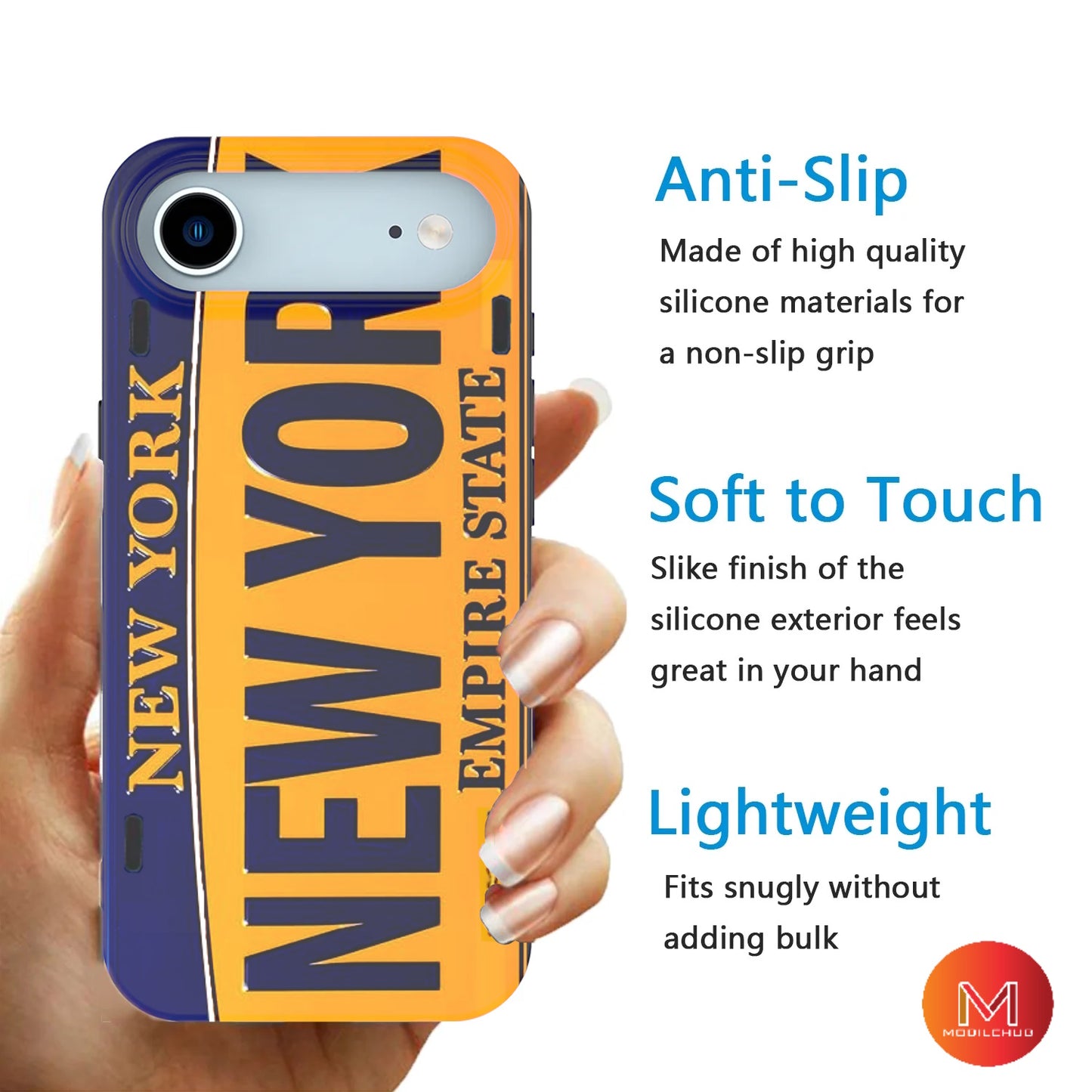 iPhone 17 / 17 Air / 17 Pro / 17 Pro Max Trendy New York License Plate Design Phone Case