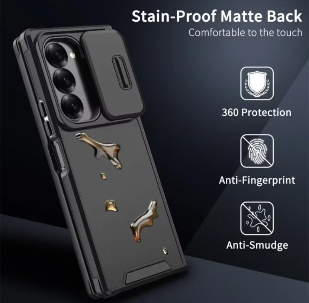 Samsung ZFold 7 Camshield Matte Shockproof Case Anti-Fingerprint