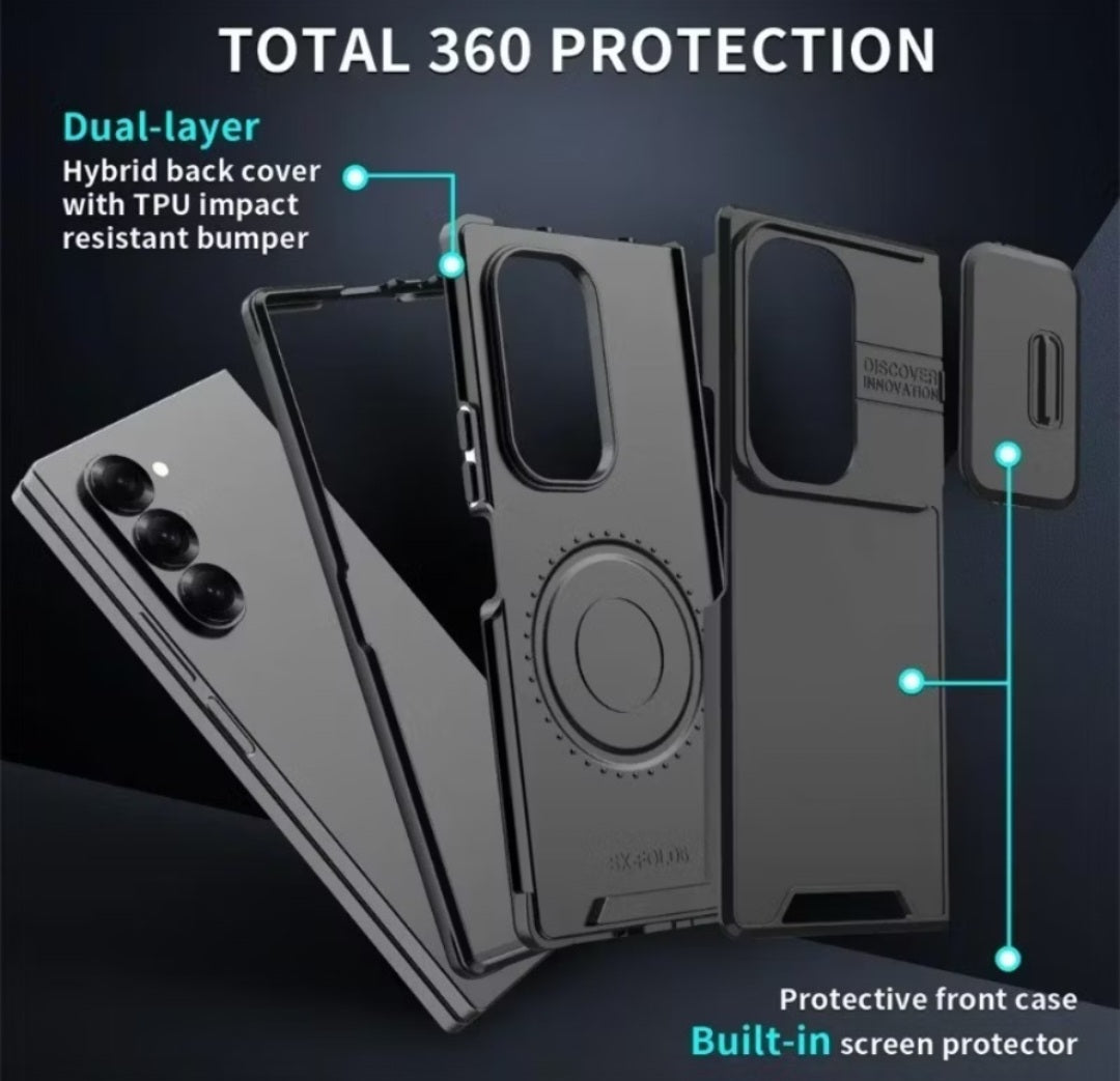Samsung ZFold 7 Camshield Matte Shockproof Case Anti-Fingerprint