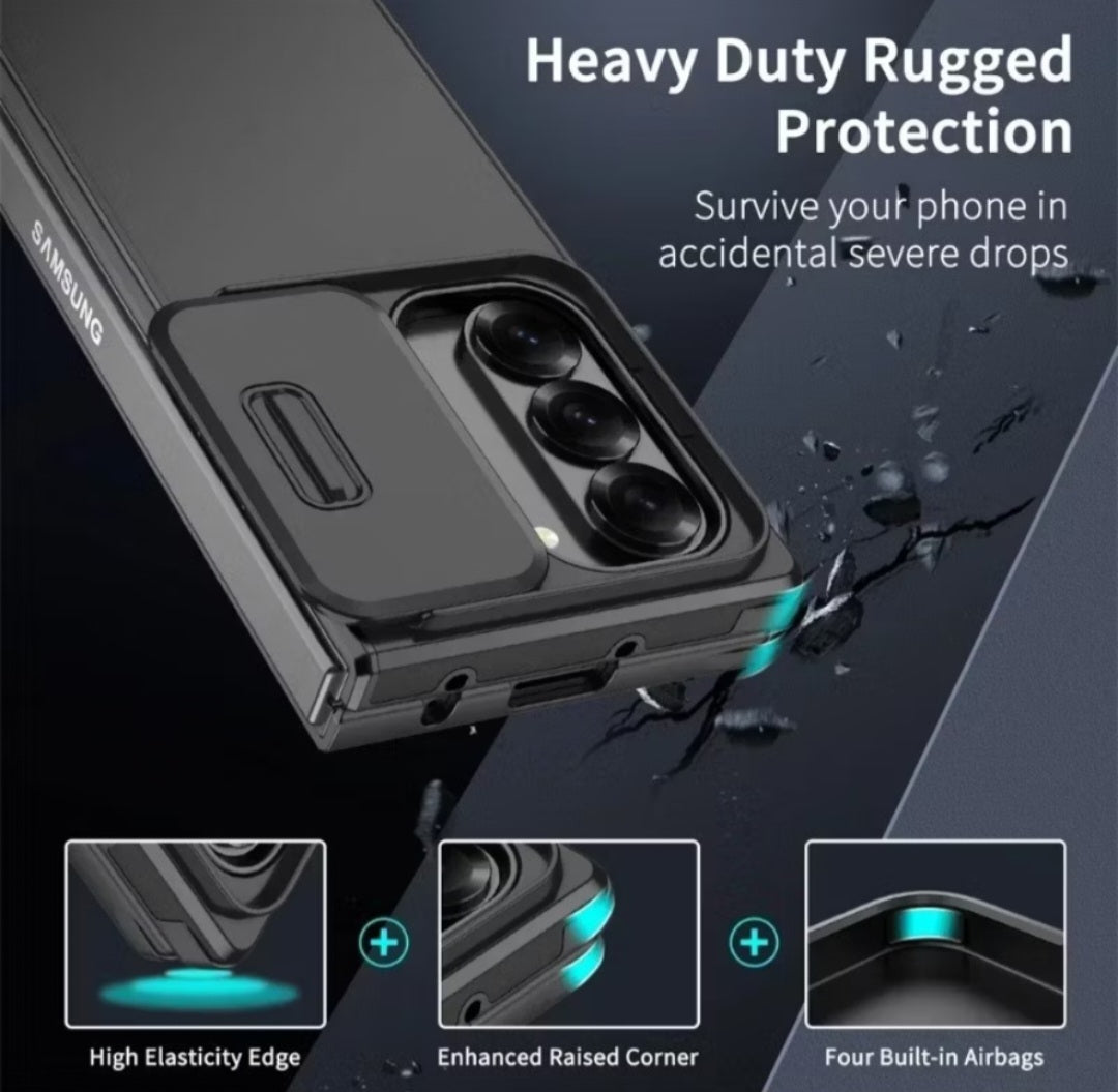Samsung ZFold 7 Camshield Matte Shockproof Case Anti-Fingerprint