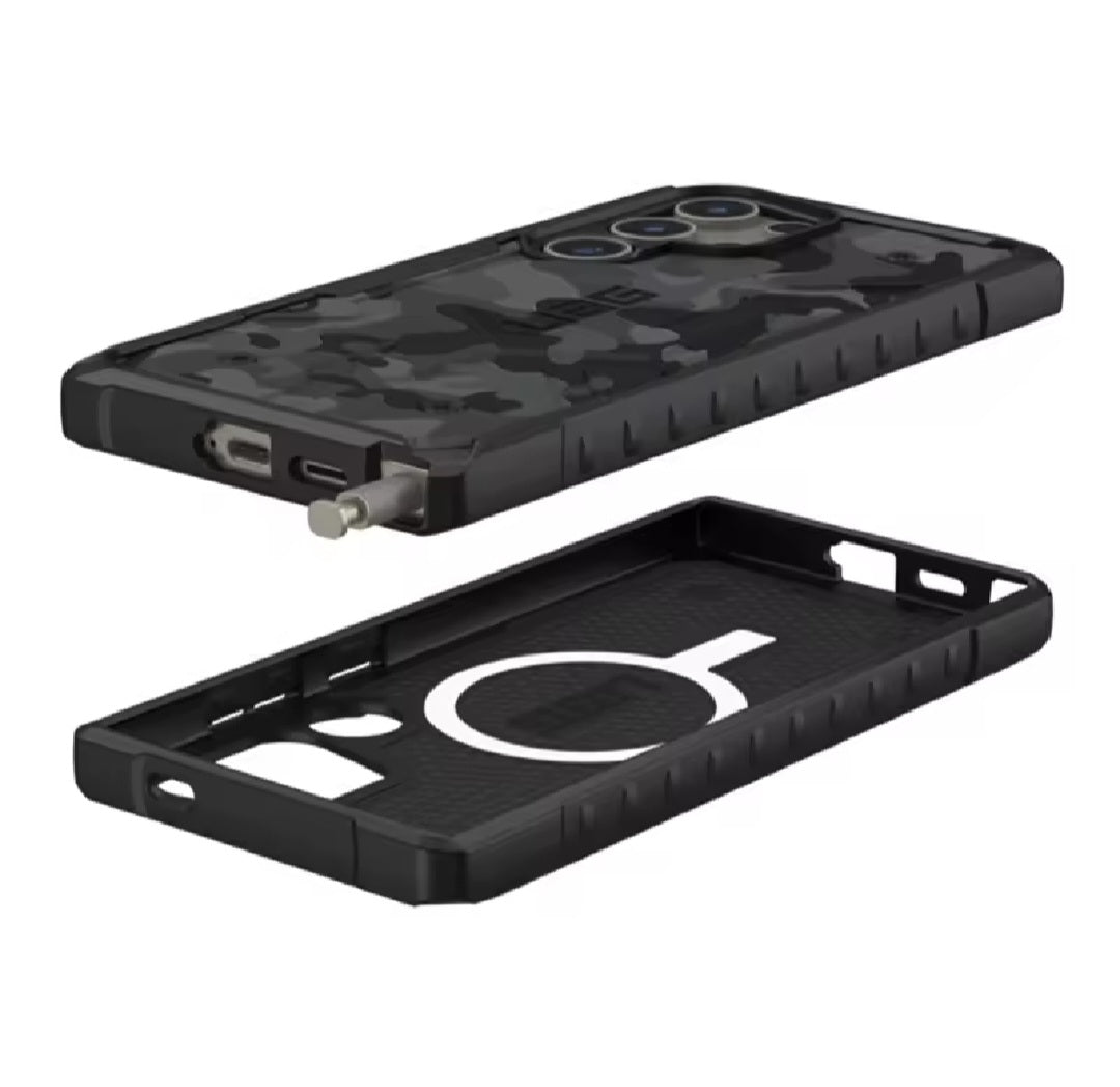 Samsung S24 Plus / S25 Plus / S25 Ultra UAG Pathfinder Black Camouflafe  Magsafe Shockproof Case